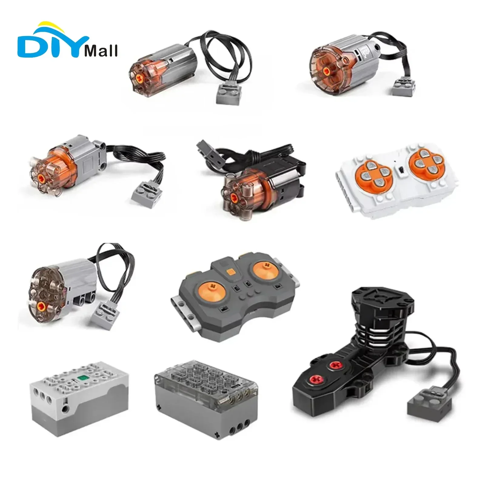Mold King Technical MOC Power Functions Parts M L XL Serwomotor Elektryczny pilot zdalnego sterowania Bloki akumulatorów Prezent dla dzieci