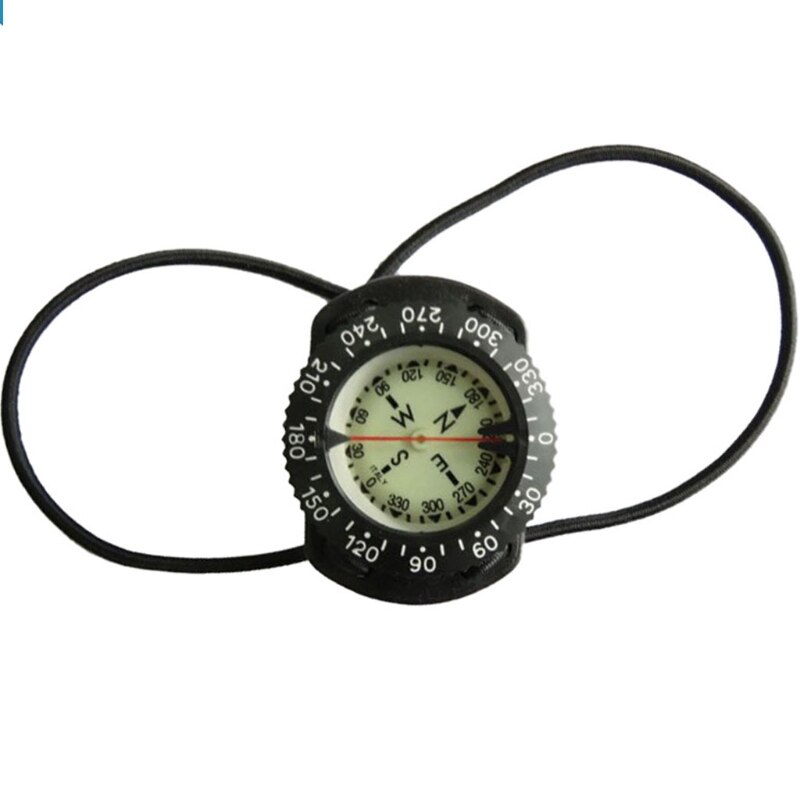Bungee Koord Kompas Onderwater 100M Duiken Professionele Waterdichte Navigator Scuba Lichtgevende Kompas Voor Zwemmen Duiken Scuba Ou