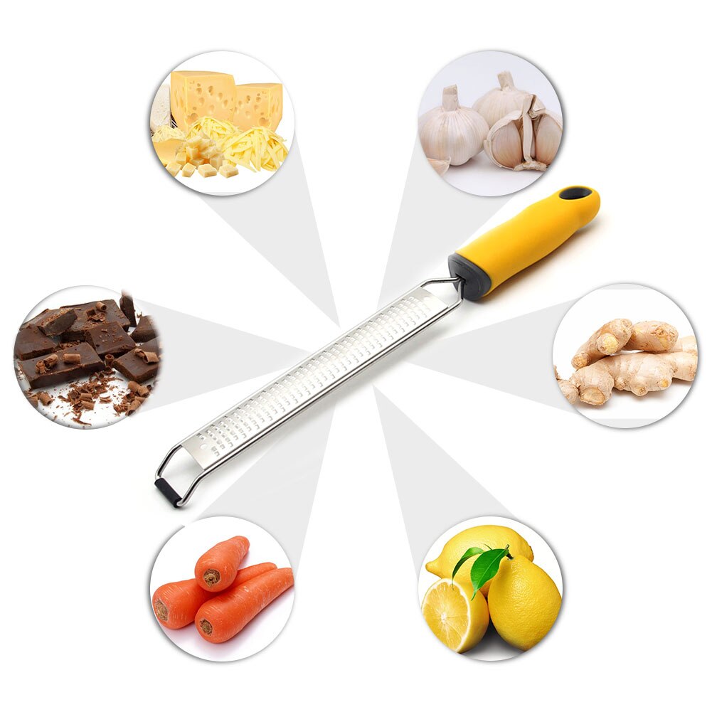 Microplane Grater Fruit Vegetable Tools & KitchenMultifunction Stainless Steel Lemon Zester Fruit Peeler Cheese Zester