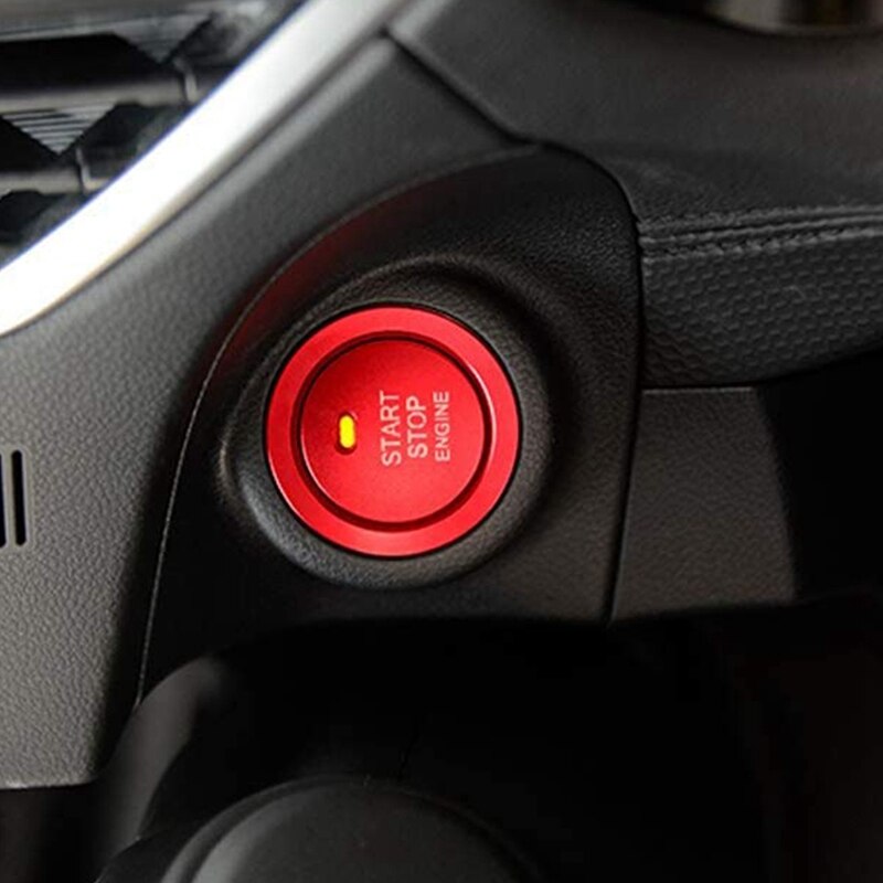 Keyless Engine Push Start Button With/Surrounding Ring Trim Compatible Compatible for Subaru