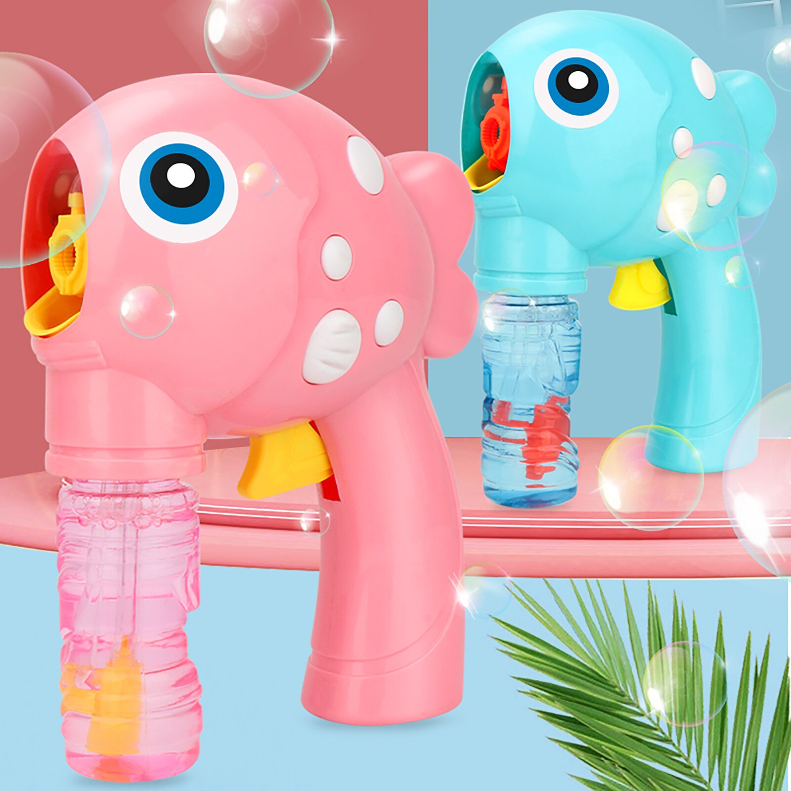 Cartoon Vis Bubble Inertiële Handleiding Bubble Blazen Machine 100Ml Kinderen Bubble Maker Gun Zeep Blow Bubbels