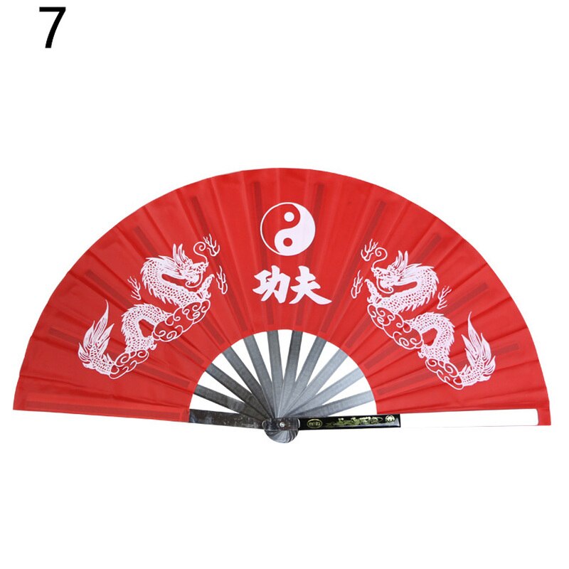Rustfritt stål tai chi fan fitness kung fu kampsport ytelse dans fan rustfritt stål kampsport fan: 7