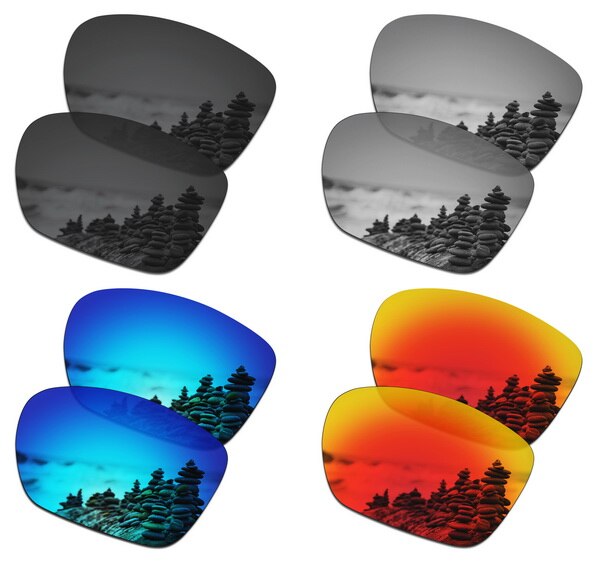 SmartVLT 4 Pairs Gepolariseerde Zonnebril Vervanging Lenzen voor Oakley Twoface XL-4 Kleuren: Default Title