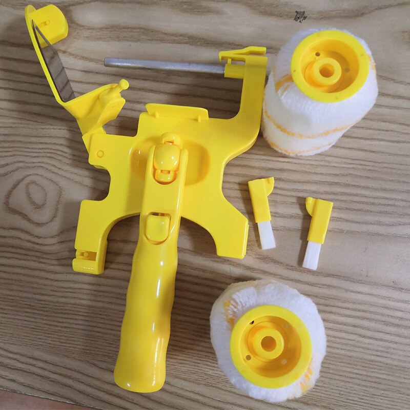 Pole Mountable Paint Edger with Roller and Adjustable Brush, Handheld Paint Edger,Wall Brushing Tool