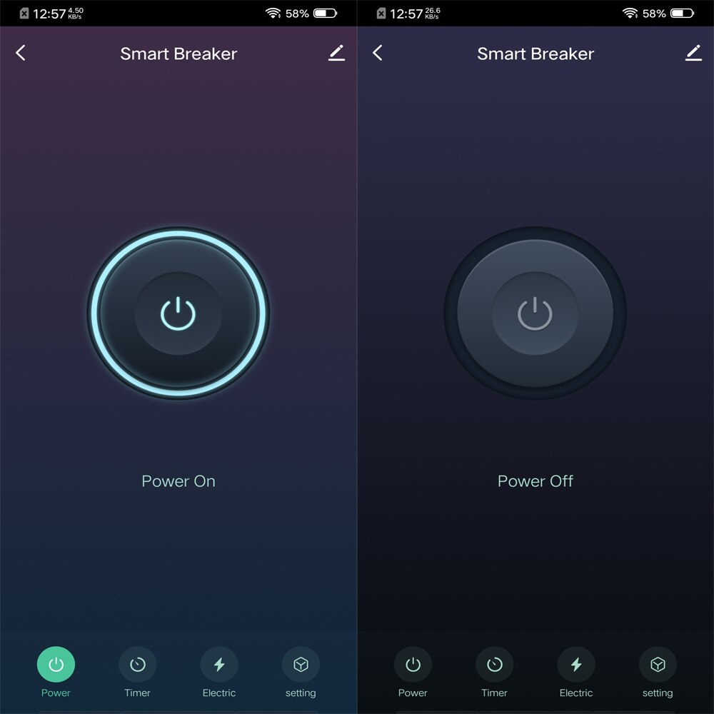 20a intelligente schalter mit leitungsschutzschalter, steuerbar per tuya-app, kompatibel mit alexa und google home