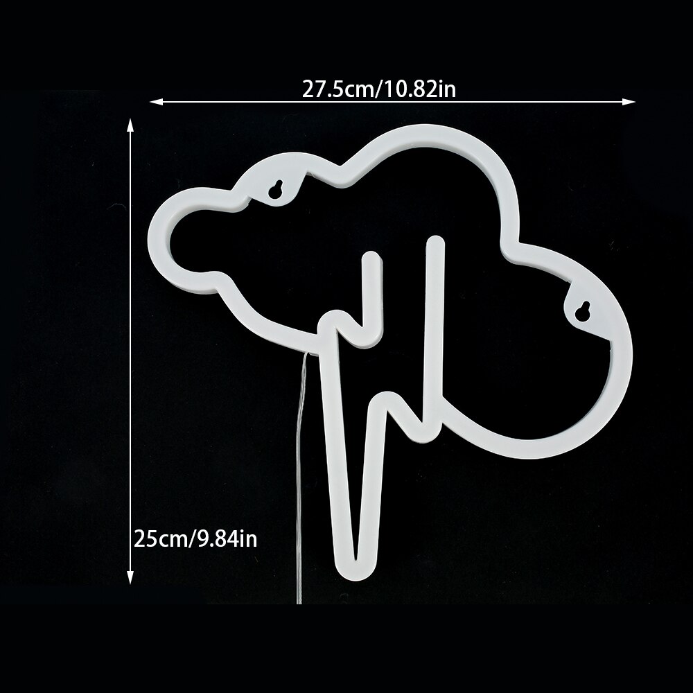 Neon Sign Led Cloud Neon Light Usb/Batterij Aangedreven Wandlamp Blauw Geel Neon Light Sign Esthetische Cloud Night licht Voor Kinderen