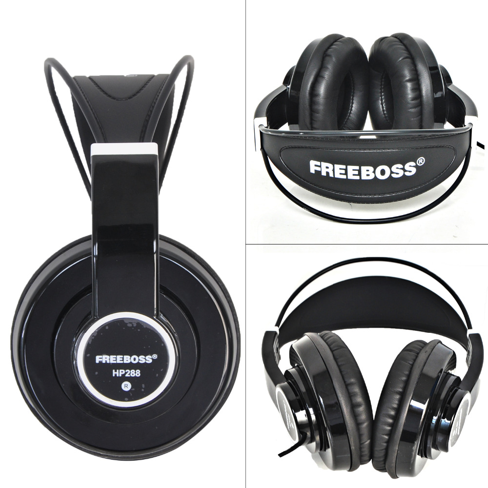 FREEBOSS HP288 Hifi-hoofdtelefoon Semi-Open Over-ear 3.5 6.3 plug Verstelbare en Licht Gewicht Hoofdband HiFi Headset hoofdtelefoon