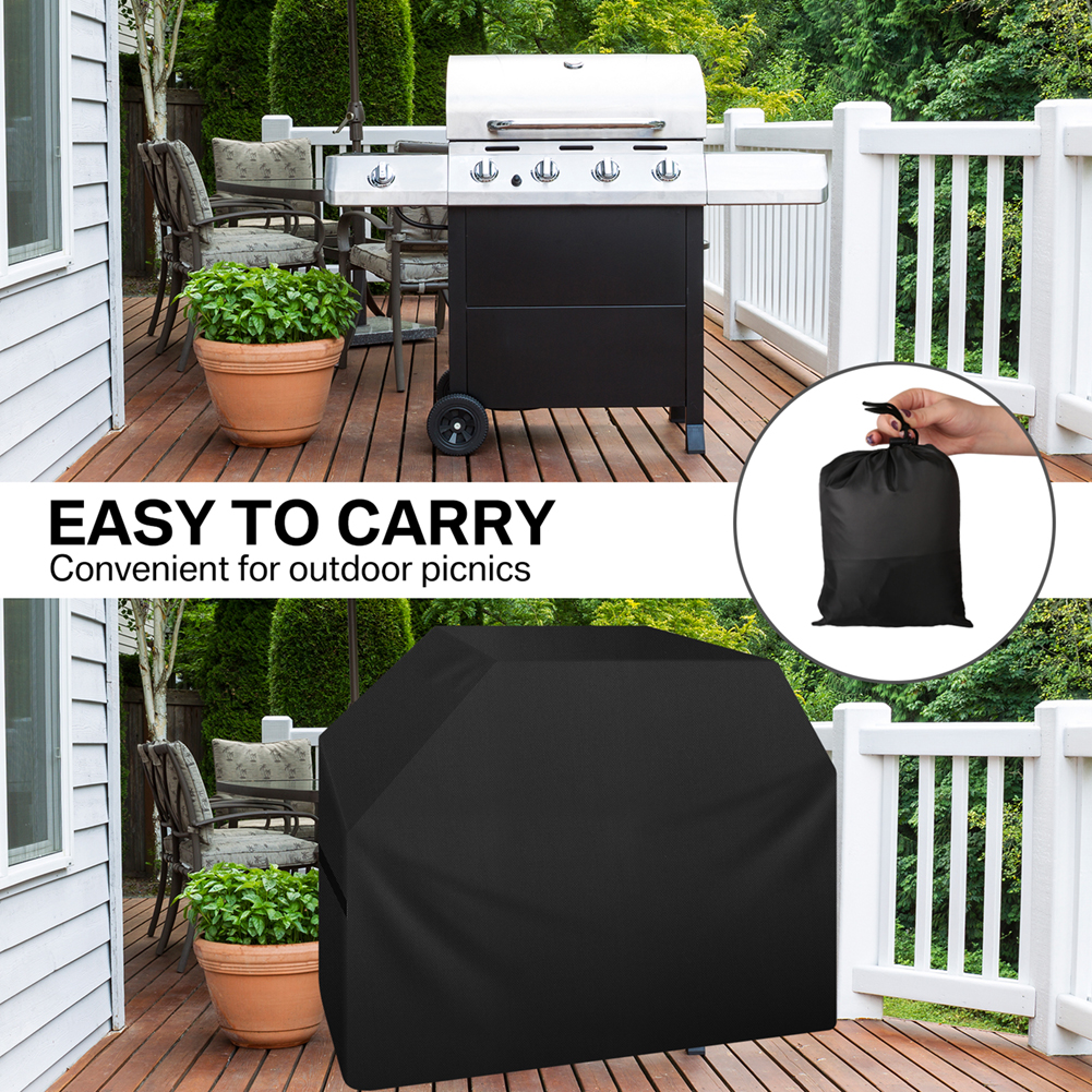 Grillman Premium grillhoes voor buitengrill, barbecue-grillhoes, scheurbestendig, waterdicht, bovenste, zware grote grillhoezen voor buiten, barbecuehoes en gasgrillhoezen (72 L x 26 B x 51 H