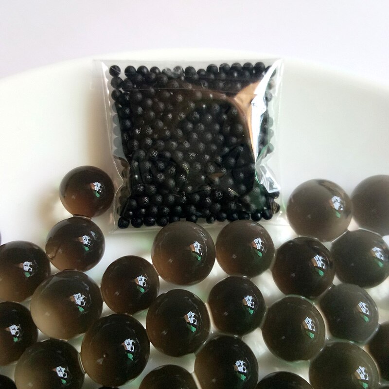 3000 Deeltjes Multi Kleur Kristal Kralen Jelly Kinderen Speelgoed Hydrogel Bal Plantenteelt Ballen Die Groeien In Water: Zwart