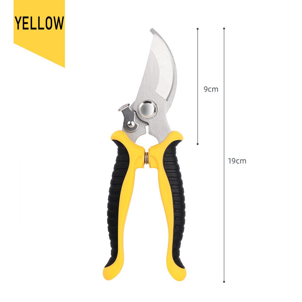 Stainless Steel Scissors Pruner Secateurs Pruning Bypass Sharpener Loppers Garden Tool Bonsai Flower Cultivation Snip Floral