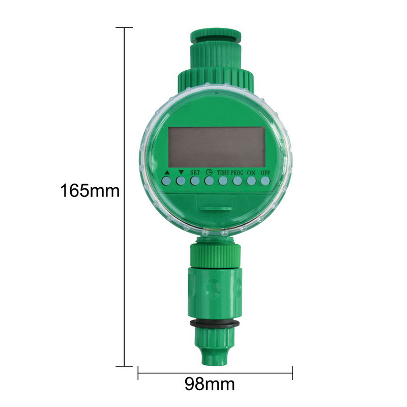 Irrigation System Watering Timer Hose Faucet Timer Outdoor Waterproof Automatic On Off LCD Display Smart Irrigation Controller: D Timer 165x98mm