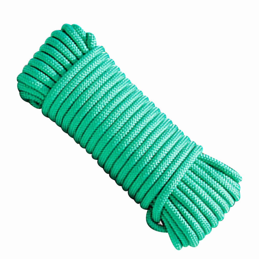 Corde de Parachute Dia 2 MM 50 100 mètres, corde de tente pour randonnée Camping corde à linge Bracelet bricolage: green / 100M