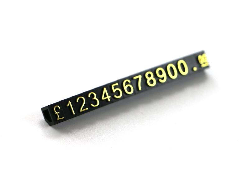 Reloj anillo joyería precio cubo visualización joyería Etiqueta de precios Euro Precio cubos número dólar GBP Kit joyería Etiqueta de precios soporte de mesa: Gold GBP