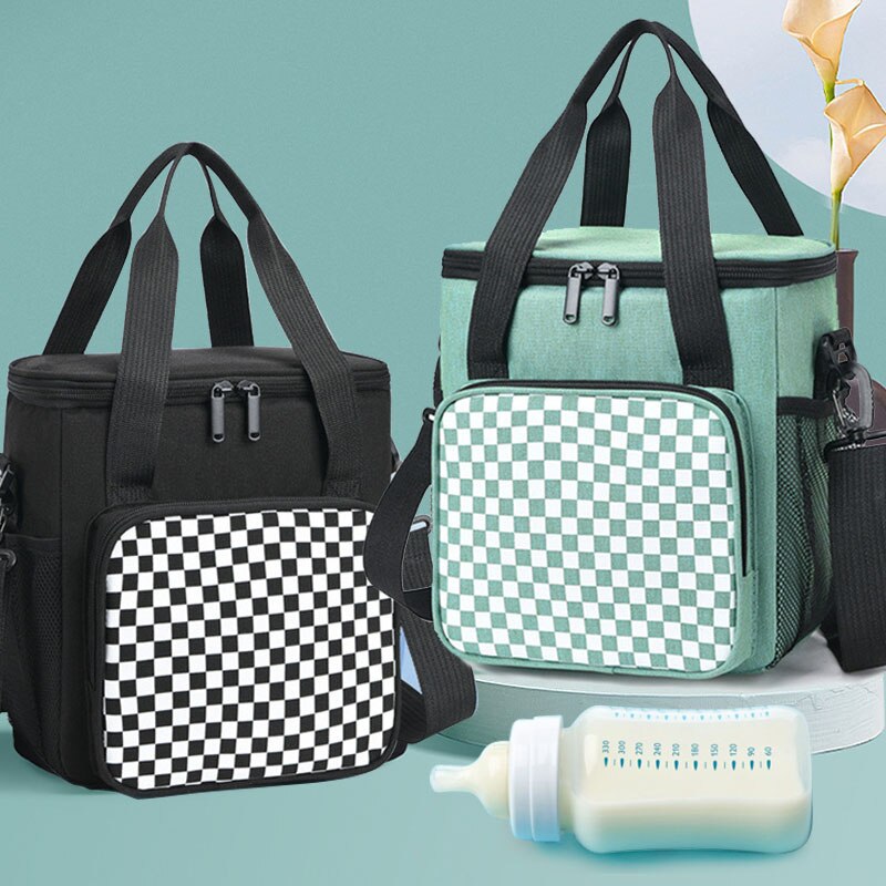 Bolsa enfriadora de leche materna, bolsa termo de gran capacidad, bolsa de almacenamiento de alimentos para biberones, adecuada para mamás lactantes, guarderías para bebés