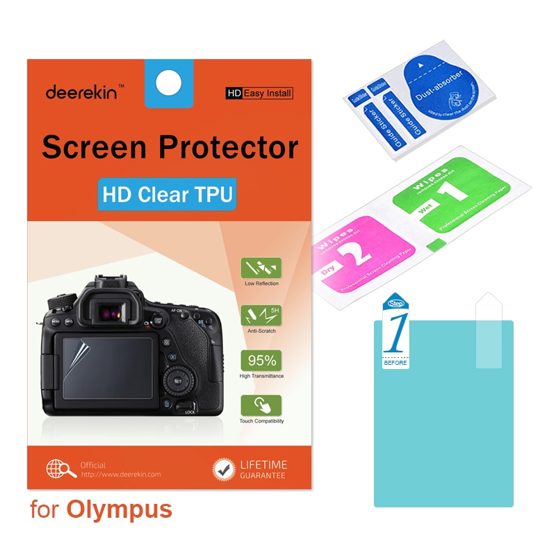 Deerekin HD TPU Screen Protector voor Olympus TG-6 TG-5 TG-4 TG-3 TG5 TG4 TG3 Tough Waterdichte Digitale Camera