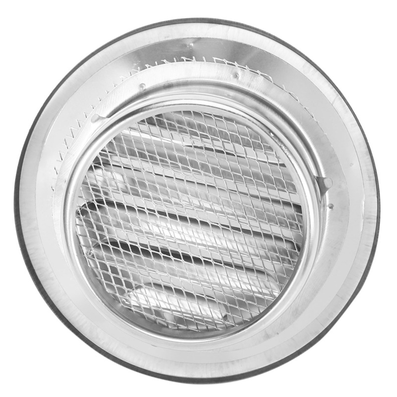 2X Stainless Steel Ventilation Wall Air Vent Exhaust Extractor Ducting 100mm