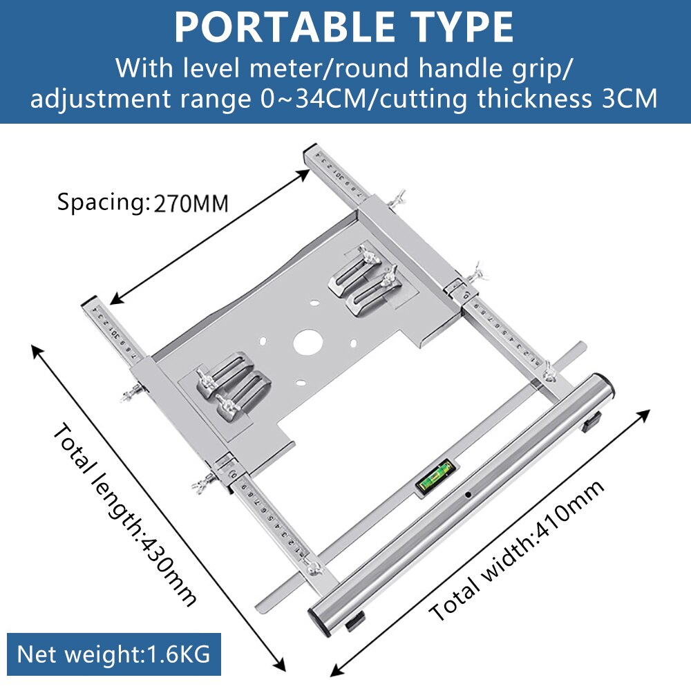 Scie circulaire multifonction électrique, bricolage, Guide de Machine, positionnement outils de planche à découper, outil de coupe de routeur pour le travail du bois: Rouge