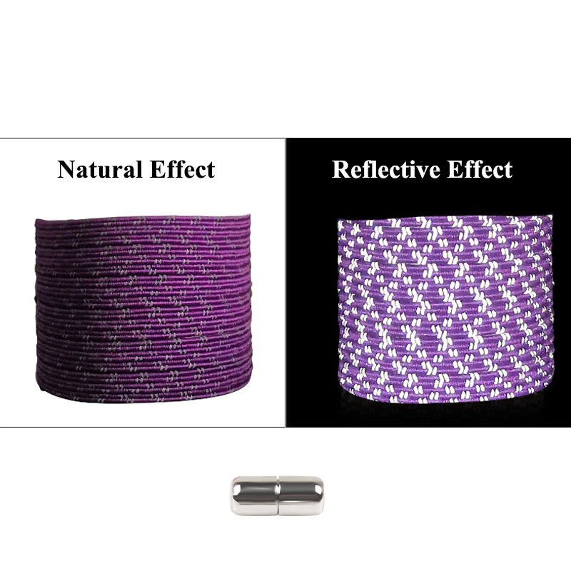 1 Paar Lichtgevende Schoenveters Platte Sneakers Canvas Veters Glow In De Donkere Nacht Kleur Fluorescerende Shoelace100cm Sport Schoenveters: Paars