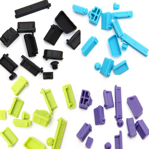 Conjunto Silicone Anti Poeira Tampa Da Ficha Stopper Para Laptop poeira plugue dustproof plugue poeira usb Acessórios de Computador