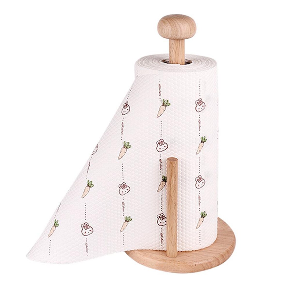 Papel de cocina lavavajillas impreso papel absorbente de aceite papel de cocina toalla rollo de papel lavable toallitas 60 hojas rollo