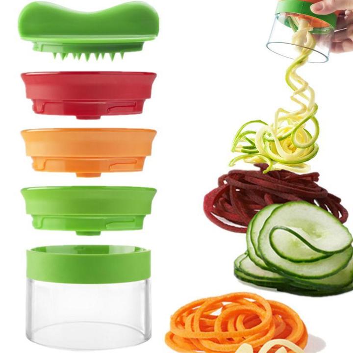 Handheld Spaghetti Plantaardige Spiralizer Fruit Rasp Spiral Slicer Groente Salade Cutter Wortel Komkommer Rasp Spaghetti Maker