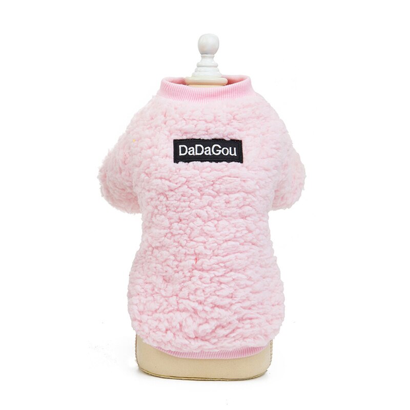 Winter Kleine Hond Sweatshirt Jas Super Warme Hond Kleding voor Yorkies Maltese Kleding Puppy Hoodie Outfit ropa de perros mascotas: S / Pink