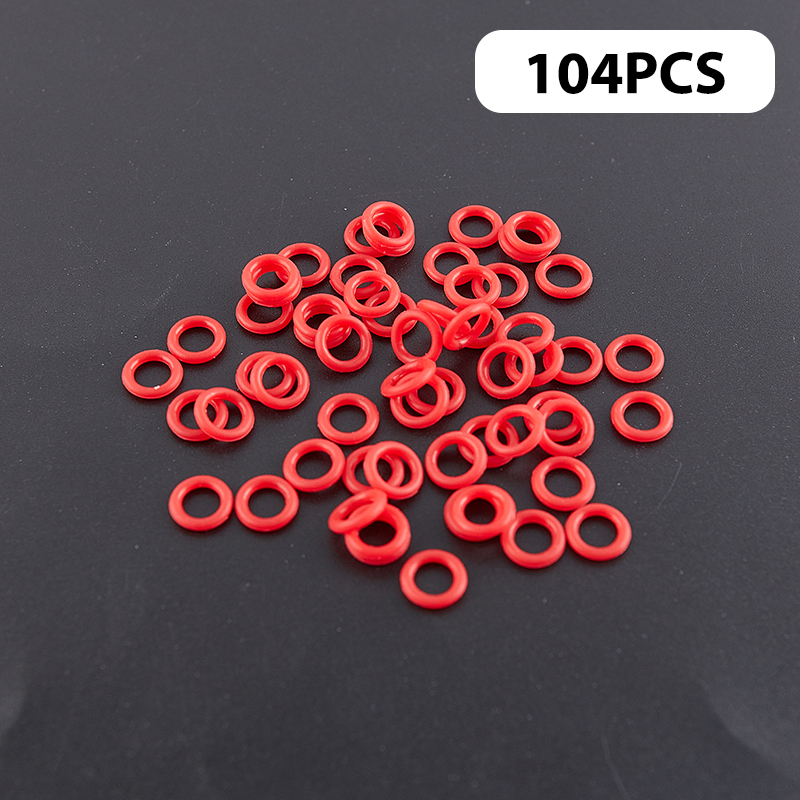 104Pcs Keyboard O-Ring Keycaps Siliconen Rubber Oring Schakelaar Geluid Dempers Mx Schakelaar Rubber Silencing O-Ringen: Red