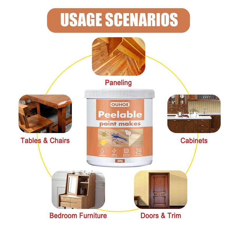 Furniture Peelable Paint Bedroom Furniture Closet Tables And Chairs Plastic Coating, Fast Heat Resistance And Scratch Resistance