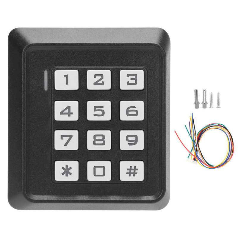 Door Keypad 13.56MHz RFID Password Card Keyless Entry Wiegand26 Access Control System