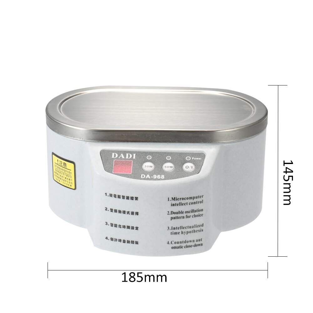 600ml Digital Ultrasonic Cleaner ultrasonic bath Jewelry Watches Glasses Circuit Board Cleaning Tool Sterilizing Machine
