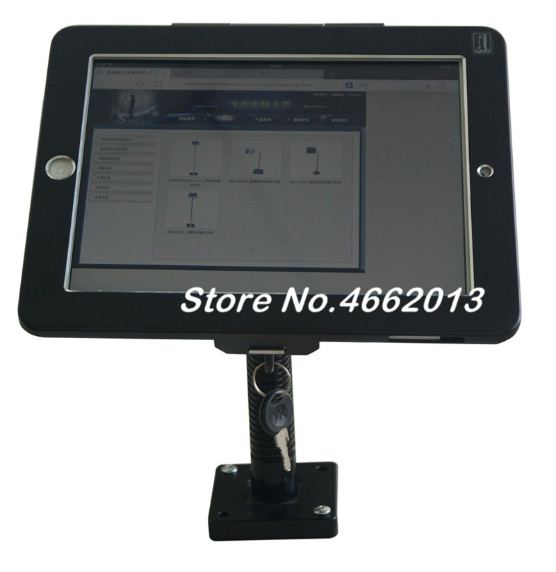 tablet Security Gooseneck Tabletop Wall Mount holder anti-theft bracket with lock display stand for ipad 2 3 4 Air1 2 Pro 9.7