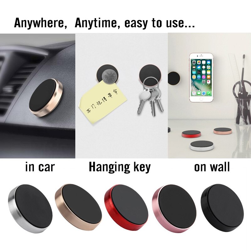 Magnetisk klibbig hållare fäste bil universal smartphone kylskåp magnet badrum vägg skrivbord klistermärke för iphone för samsung xiaomi