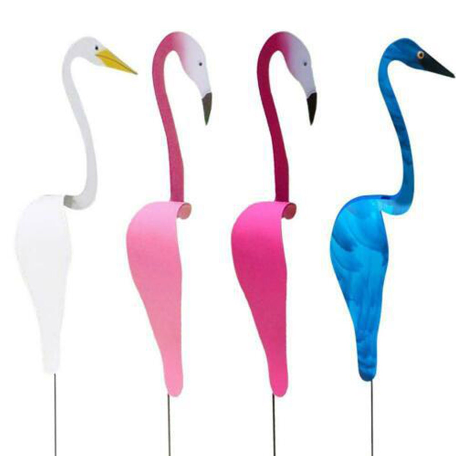 Whimsical Bird Pink Flamingo Home Garden Decoration Swirl Absolutely Gorgeous Unique Dynamic Rotating Bird