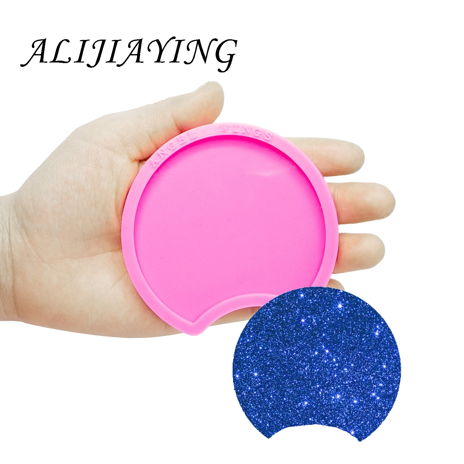 Moldes brillantes para orejas de ratón DIY, moldes de silicona para diadema, resina de arcilla, DY0381