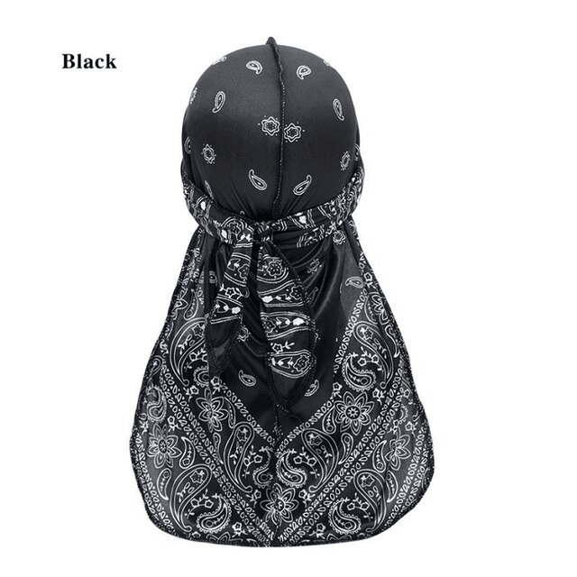 Custom Unisex Silky Durags Satin Silk Bandana Durag Headwrap Durag: 05
