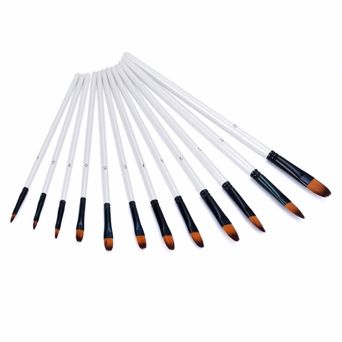 12pcs Paint Brushes Set Artist Paint Brushes Set Acrylic Oil Watercolour Painting Art Craft For Painting Exercises Painting Exam