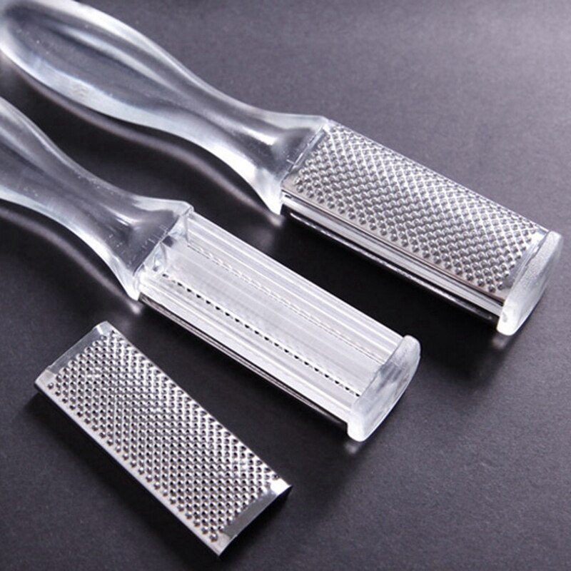 Vendita calda 1 Pc Del Piede Raspa Piedi file di Strumenti Grattugia in Acciaio Inox A Doppio Lato lima Torte macchia Rimovibile Pelle Morta di rimozione