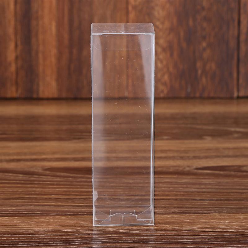 26 st pvc genomskinliga förpackningslådor plastorganisator mångsidiga förvaringslådor  (5 x 5 x 15cm)