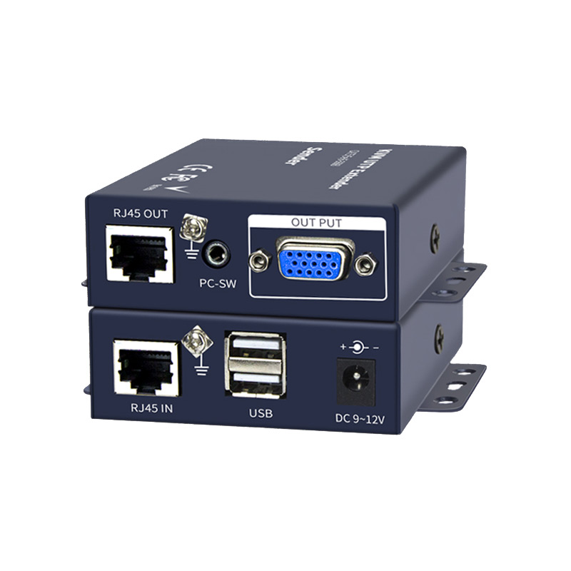 1080P 100m VGA KVM UTP Extender met usb-poort voor DVR VGA USB KVM Extender over cat5 cat6