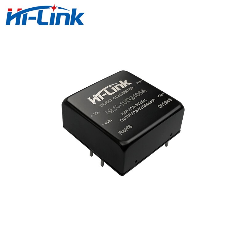 2 pz/lotto HiLink 10W DC/DC convertitore 24V a 5V 2A fare un passo giù trasformatore HLK-10D2405 alimentazione DC DC