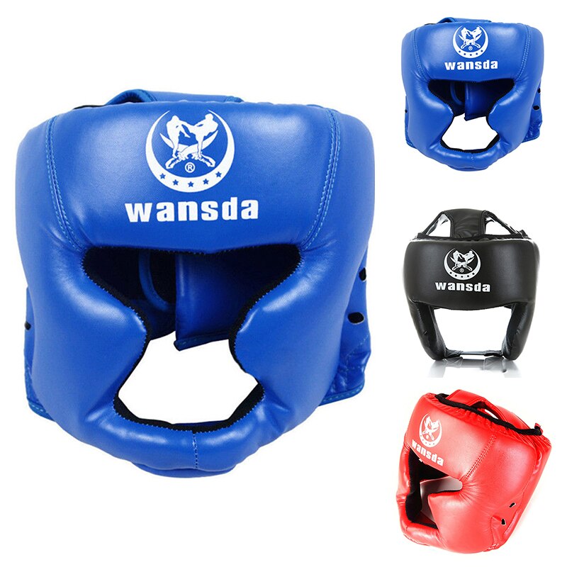 Praktisk og holdbar wansda boksning træning hoved ansigt beskyttelsesudstyr hjelm hovedbeklædning beskyttelse beskyttelse til hovedet
