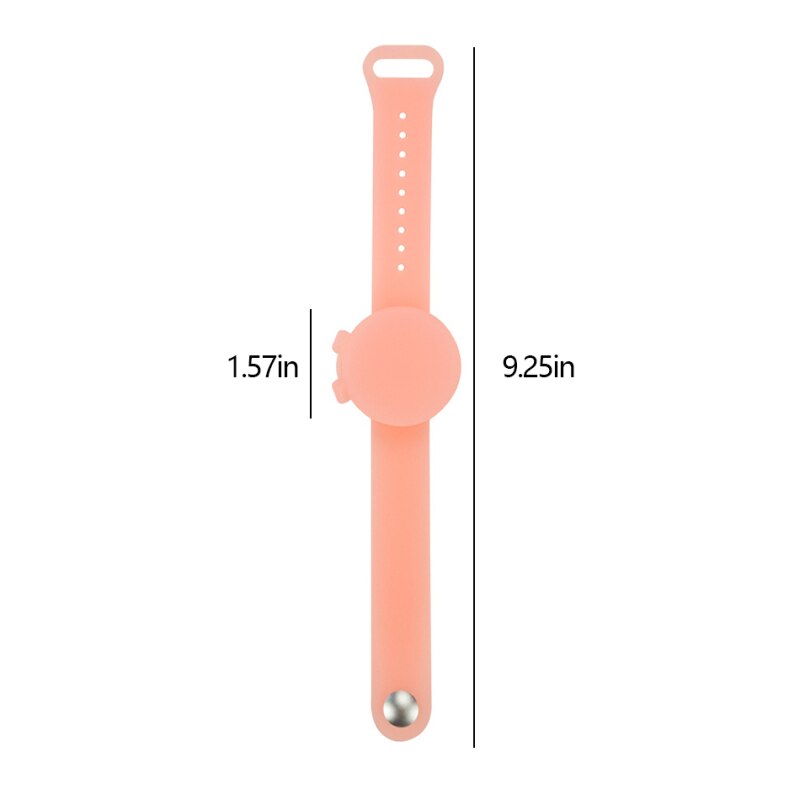 1Pcs= 10mL Liquid Portable 24cm Silicone Hand Sanitizer Soap Bracelet Wristband Hand Dispenser Band Disinfectant Sport Wristband: 3