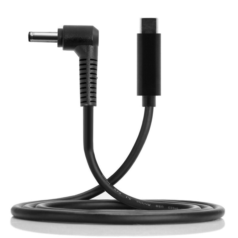 Entrada de USB-C tipo C al rectángulo 6,0x1,4mm Cable de carga PD para ordenador portátil