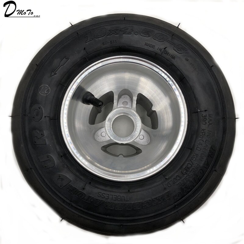 168 go kart 5 inch wheels beach car accessories drift wheel 10X4.5-5 kart tire + highway hub