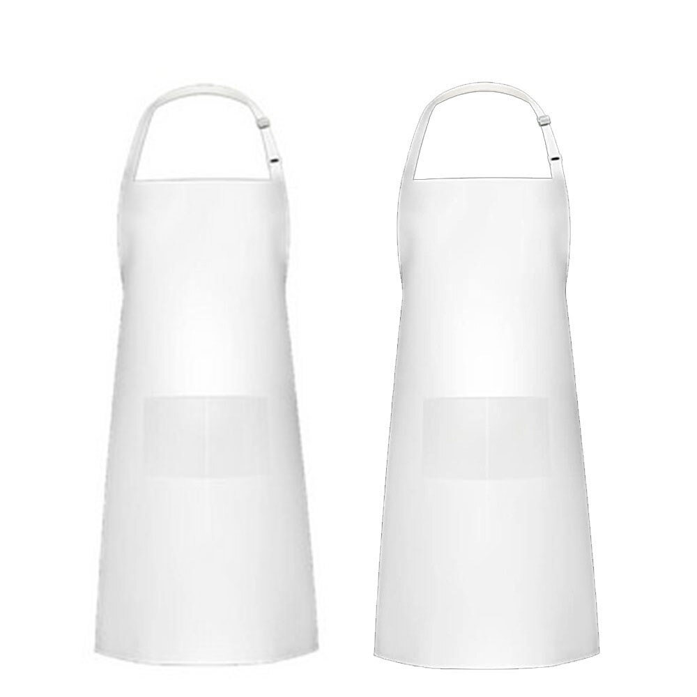 Delantal De Cocina Largo Con Gorro De Chef - 2 Piezas Ajustables, Con Bolsillos, Para Hogar Y Barbacoa