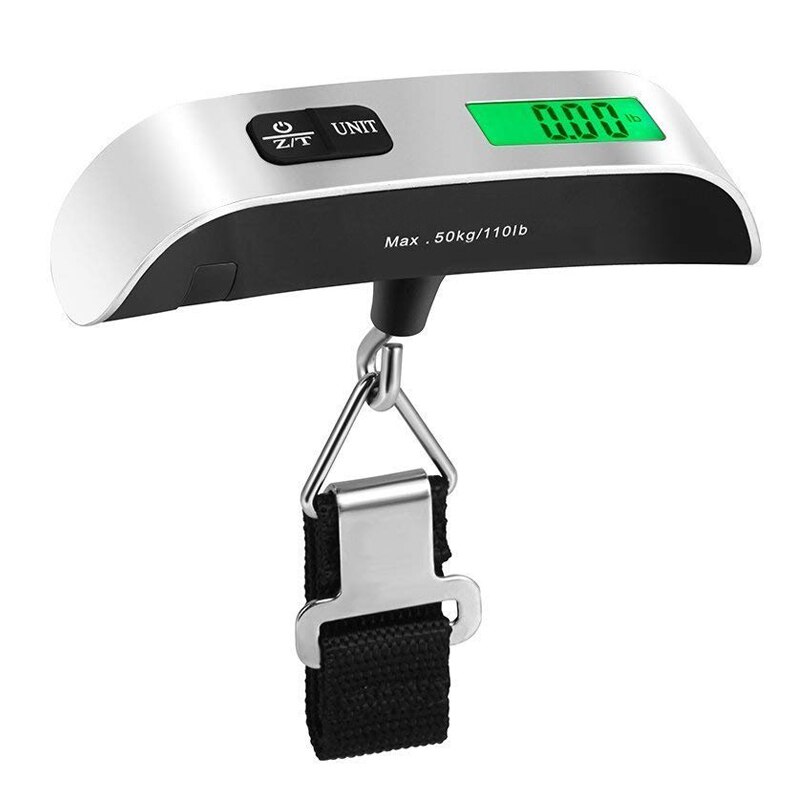 Luggage Scale Stainless Steel Handled Bathroom Scales Luggage Hanging Suitcase 1PC LCD Display Electronic Luggage Weighs