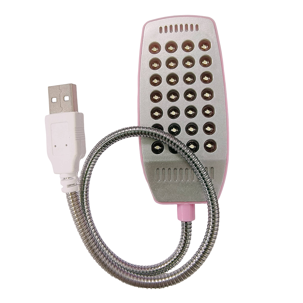 Lámpara de lectura ultrabrillante de 28 LED, luz LED portátil USB para libros, lámparas de mesa flexibles, lámpara de noche para ordenador PC: Verde