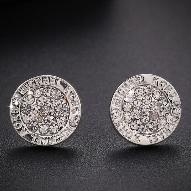 Joiashome Ronde Stud Oorbellen Voor Vrouwen Zilver 925 Sieraden Klassieke Oor-Studs Goud Rosegoud Geometrie Vrouwelijke Dating: silver