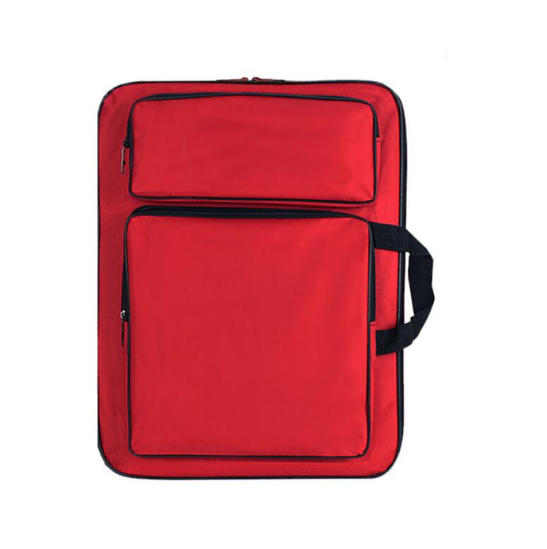 freundlicher Kunst Tasche für Zeichnung Bord Malerei einstellen Reise 8K Skizze Tasche für Skizzieren Oxford Malerei Kunst Liefert für freundlicher Künstler: rot