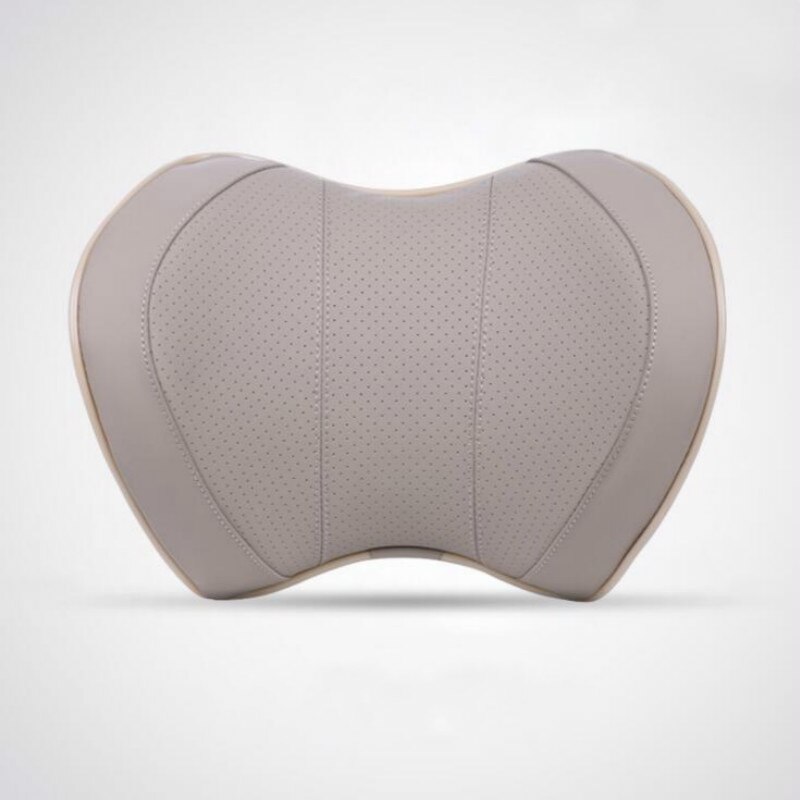 Pu nahkainen auton istuin pääntuki hieronta auton niska tyynytila muisti niska niskatuki auton päällinen ajoneuvon tyyny istuimen niskatuki: Pu beige